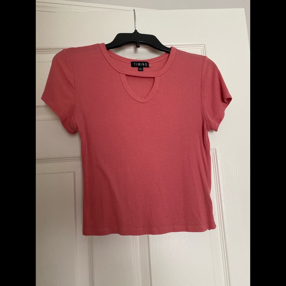 Casual pink T